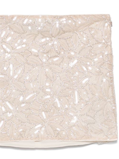 Sand beige recycled polyester skirt ROTATE BIRGERCHRISTENSEN | 1129682294BCR15722294